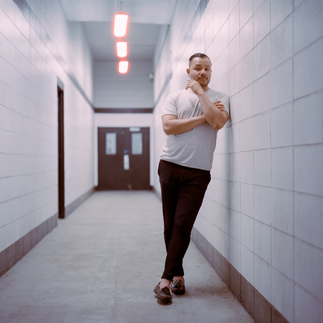 person in hallway