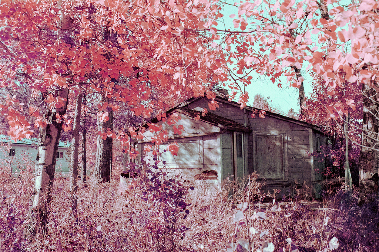 boarded-up house